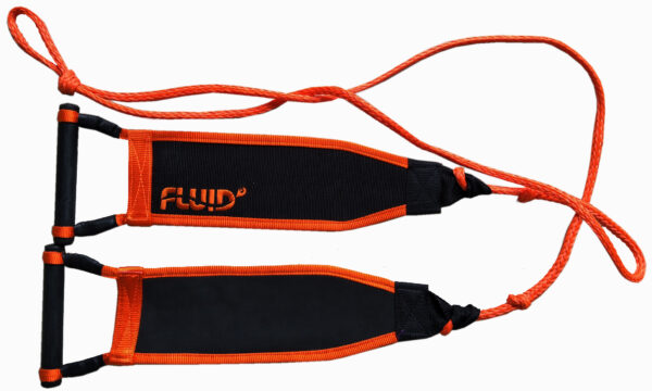 Fluid Deluxe Webbed Roped Double Handles Harness Rubber Backed