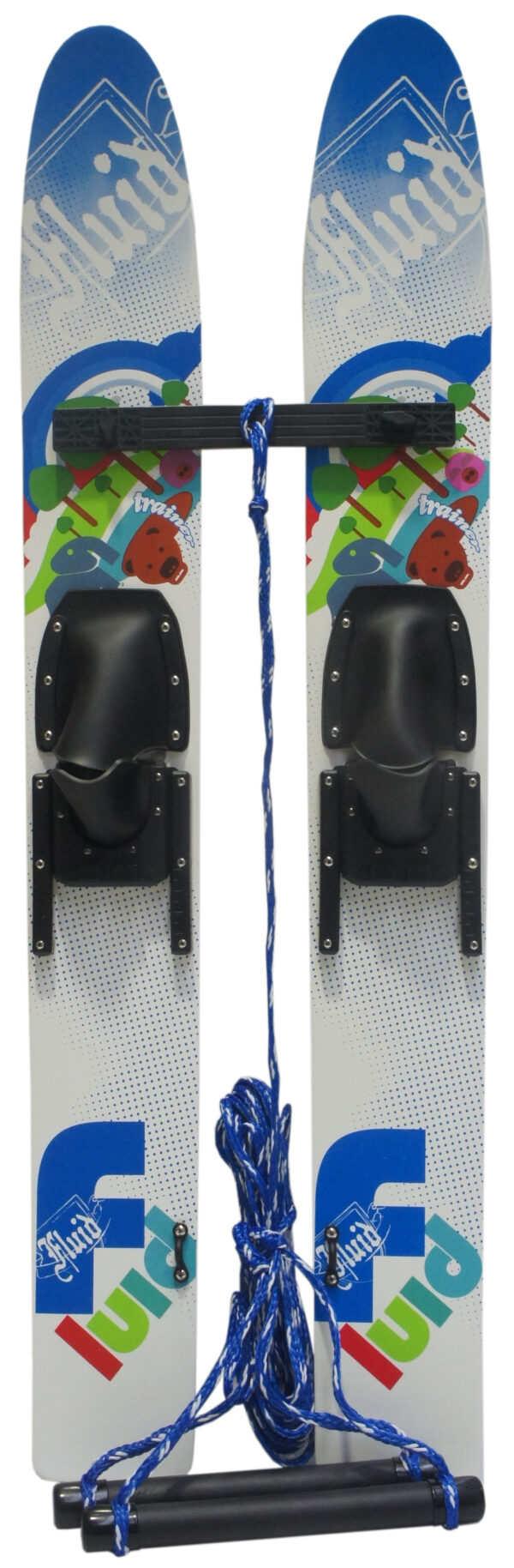 Fluid Kids Combo Trainer Skis with Rope and Bar