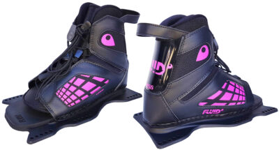 Fluid Womens Pink Genesis Lace Adjustable Front Water Ski boot