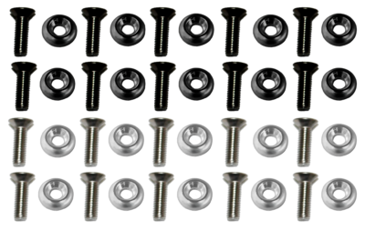 Fluid Ski Boot screw and washer set of 10