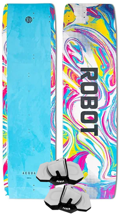 Robot Acqua Kiteboard with AirOne Footstraps and Fins