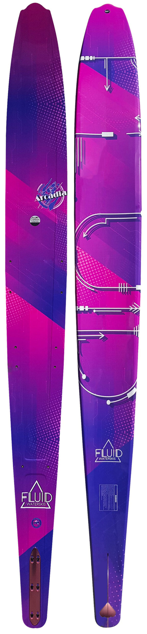 Fluid Arcadia Womens Slalom Ski Only with Fin