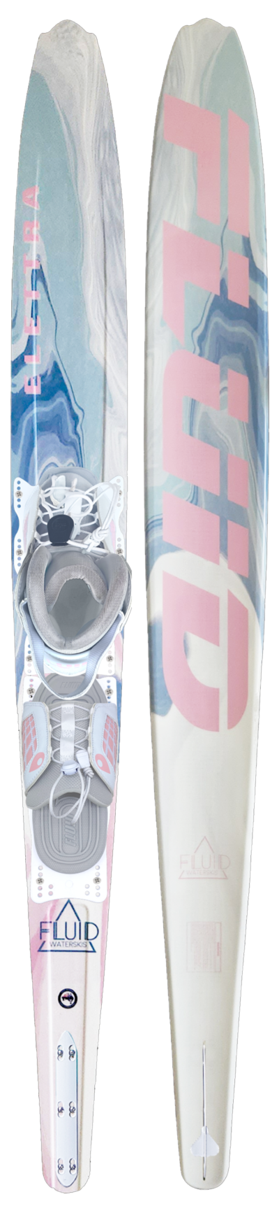 Fluid Elettra Womens Slalom Ski with White Genesis Boot & ARTP