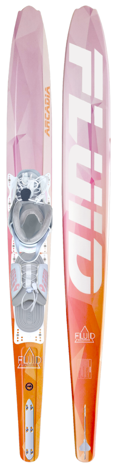 Fluid Arcadia Womens Ski With White Genesis Boot and ARTP