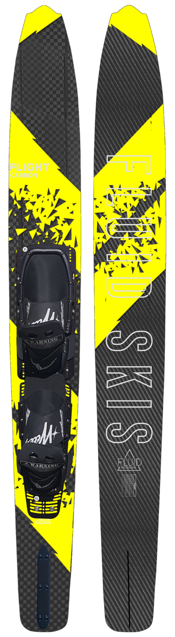 Fluid Flight C Cadmium ski with Wiley front and rear boots series 9