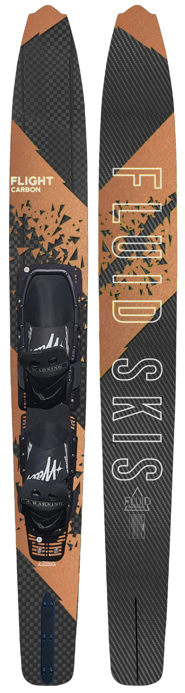 Fluid Flight C Copper ski with Wiley front and rear boots series 9