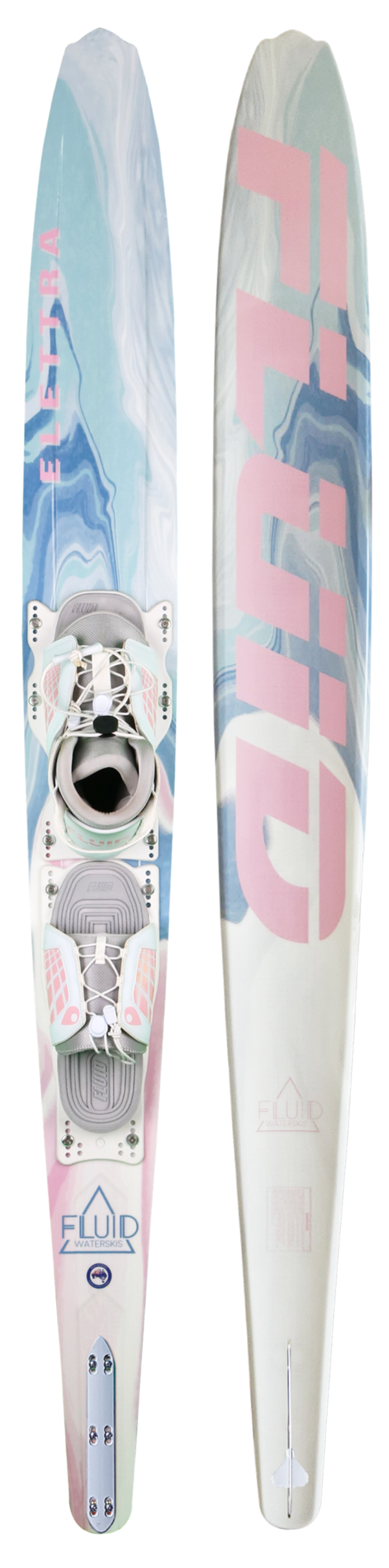 Fluid Elettra Womens Slalom Ski with White Genesis Boot & ARTP